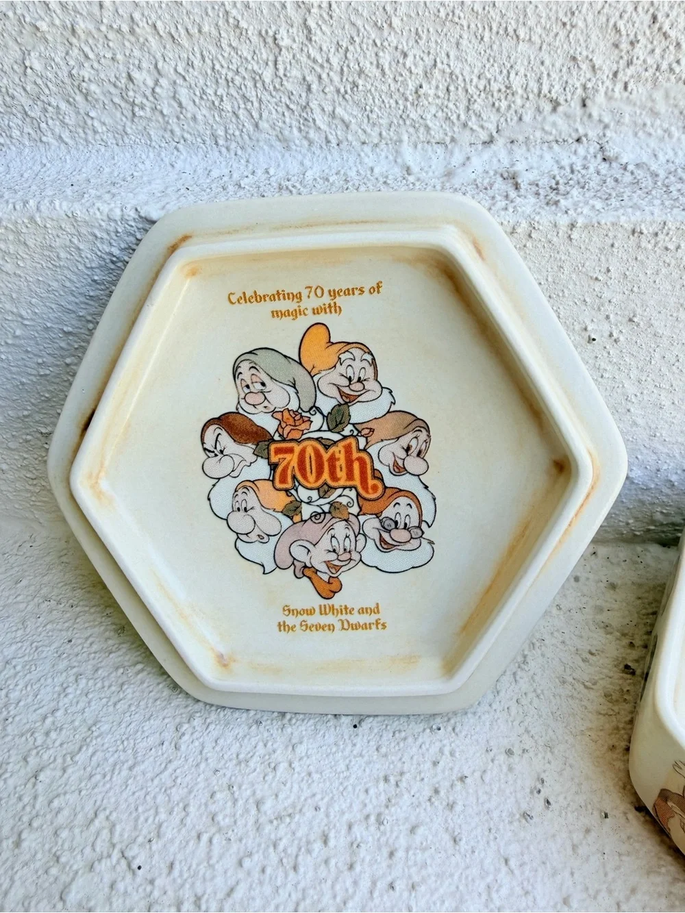 Walt Disney Snow White & Seven Dwarfs 70th Anniversary Porcelain Trinket Box